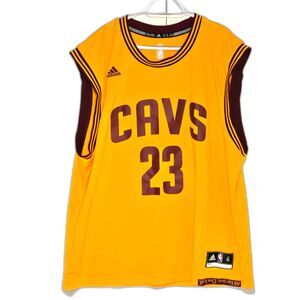 Adidas LeBron James Cavaliers Gold Alternate Jersey Men's XL 2014